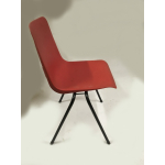 Retro vintage rode Riemersma eetkamerstoelen